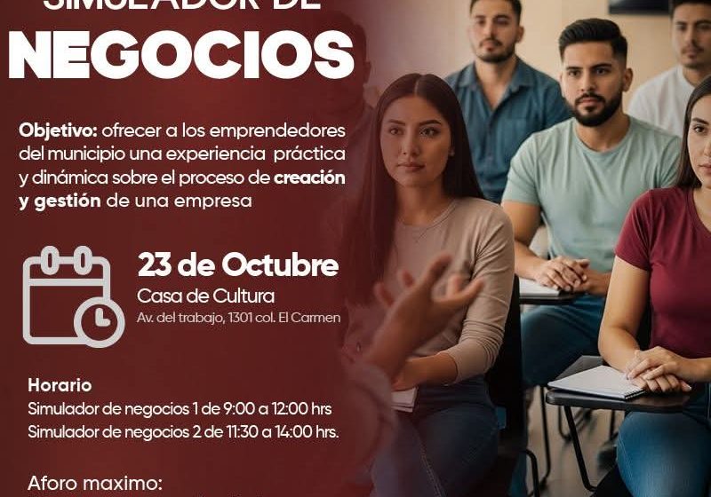 Ariadna Ayala de impulsa la capacitación “Simulador de negocios” para fortalecer el emprendimiento local