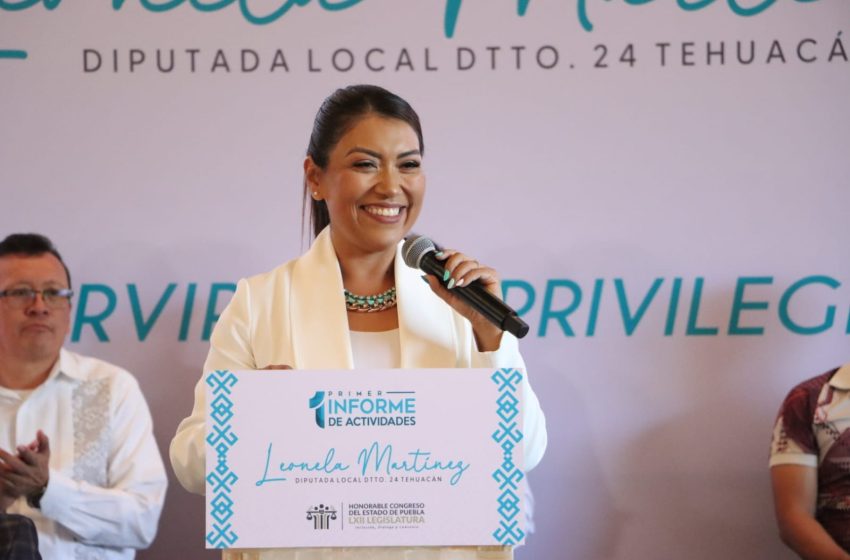 Construimos una sociedad más justa: Leonela Martínez en su primer informe