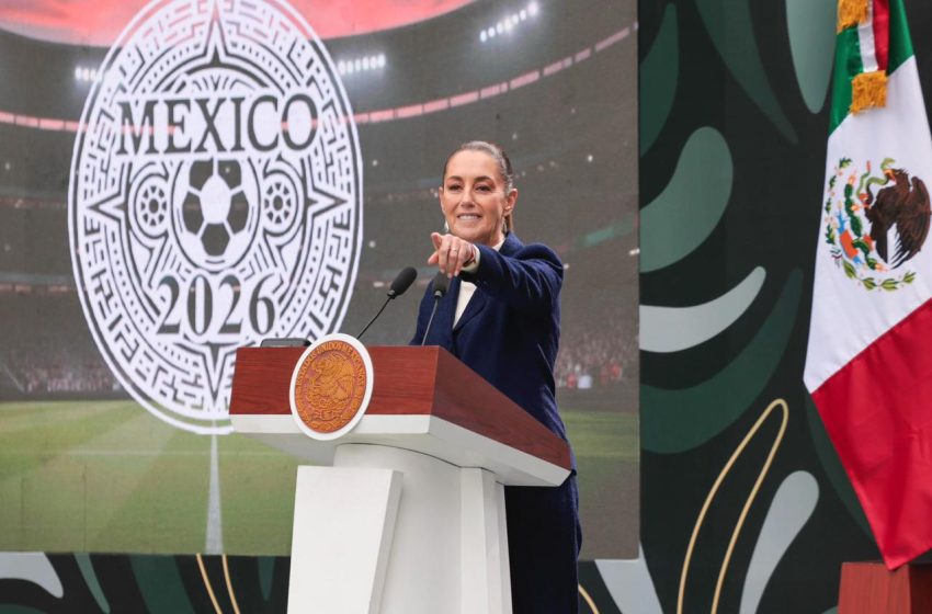 Presidenta Claudia Sheinbaum presenta la Copa Mundial FIFA 2026; “Es momento para compartirle al mundo lo que es México y el momento histórico que vive”