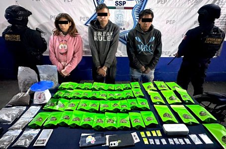 Detienen a narcomenudistas en la colonia Guadalupe Hidalgo de Puebla