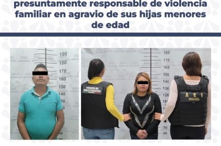 Detienen a matrimonio por violencia familiar contra sus hijas en Puebla