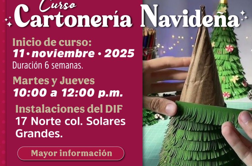 Ariadna Ayala invita a inscribirse en cursos artísticos navideños del DIF Atlixco
