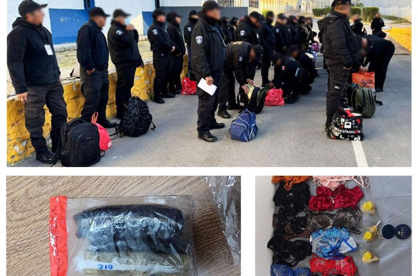 Dos custodios detenidos por intentar meter droga al penal de Puebla y Tepexi