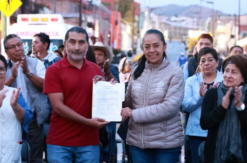 Atlixquenses respaldan a Ariadna Ayala en importante entrega de obra