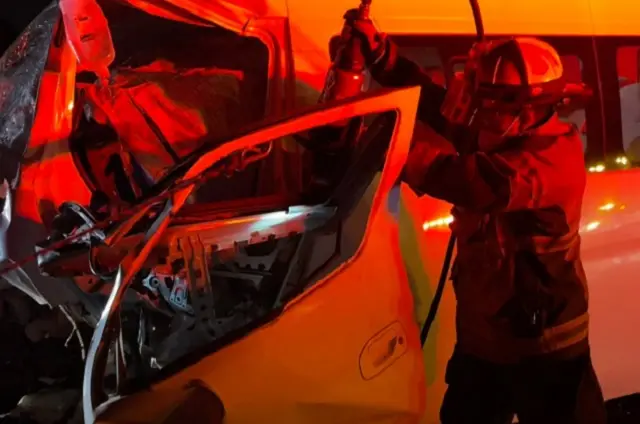 Conductor muere prensado tras choque en Límites de Puebla y Tlaxcala
