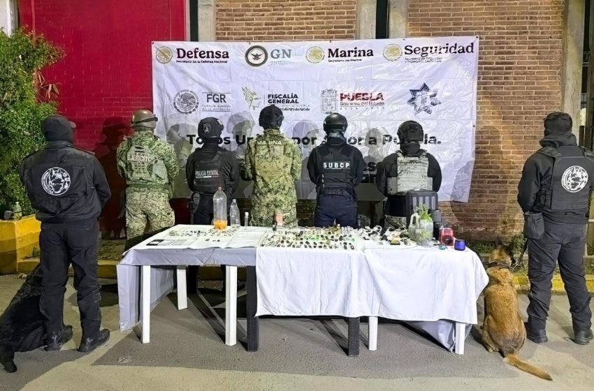 Decomisan 64 objetos punzocortantes tras operativo en el Cereso de Puebla