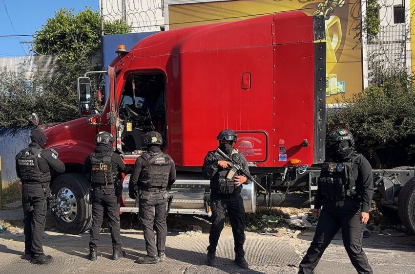 Fuerzas de seguridad combaten con reacción inmediata el robo a transporte de carga