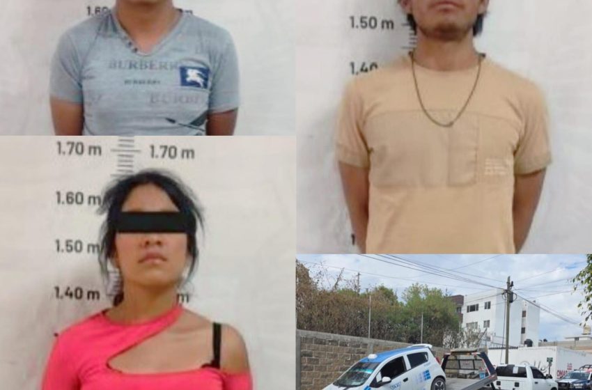 Detienen a tres sujetos por asalto de una tienda en Cuautlancingo