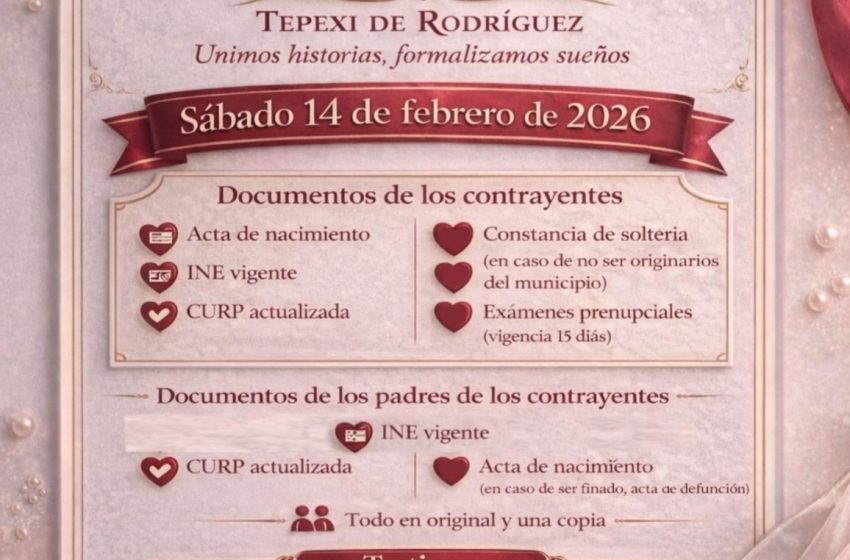 Organiza Tepexi Bodas   Comunitarias 2026
