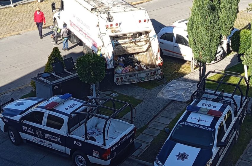 Hallan cadáver en un contenedor de basura en Coronango