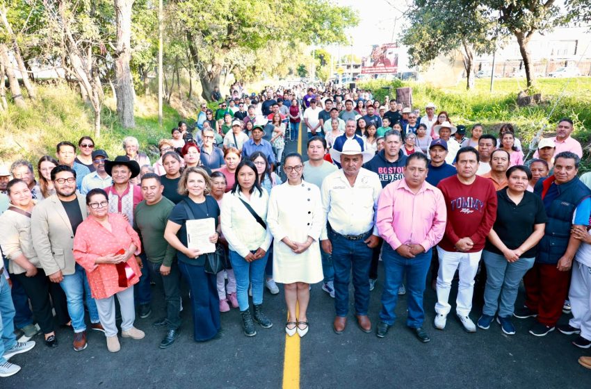 Con obras con sentido social, Ariadna Ayala impulsa el desarrollo urbano de Atlixco