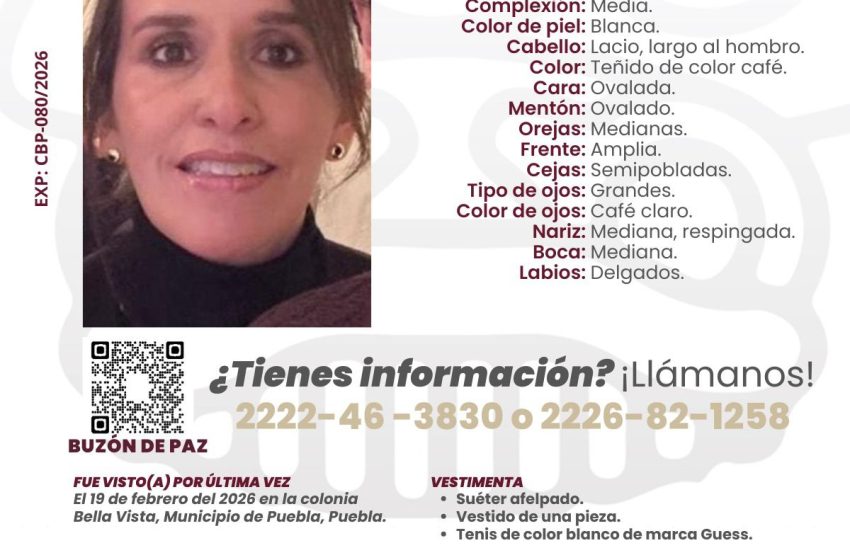 Matrimonio desapareció tras asistir a una fiesta en Tlaxcala