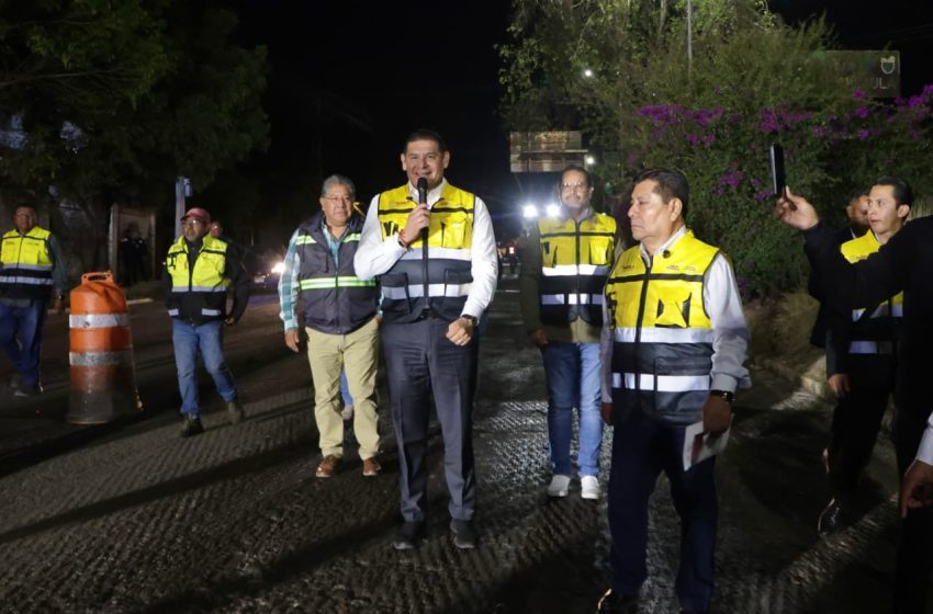 Rehabilitación nocturna de prolongación reforma mejora calles y movilidad: Armenta