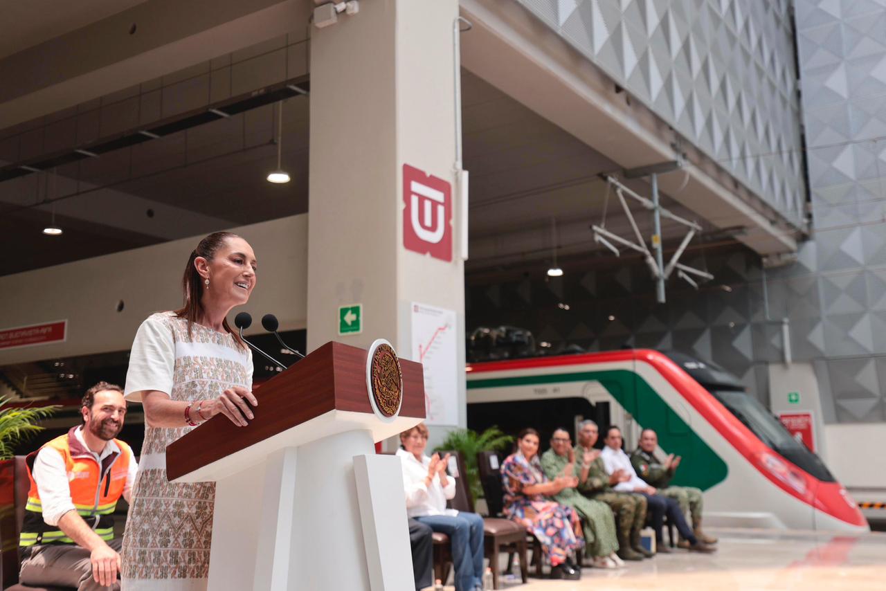 “Cumplimos con el pueblo de México”: presidenta Claudia Sheinbaum inaugura el tren Felipe Ángeles