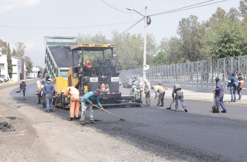 Gobierno de Puebla intensifica rehabilitación en 24 Sur y Bulevar Niño Poblano