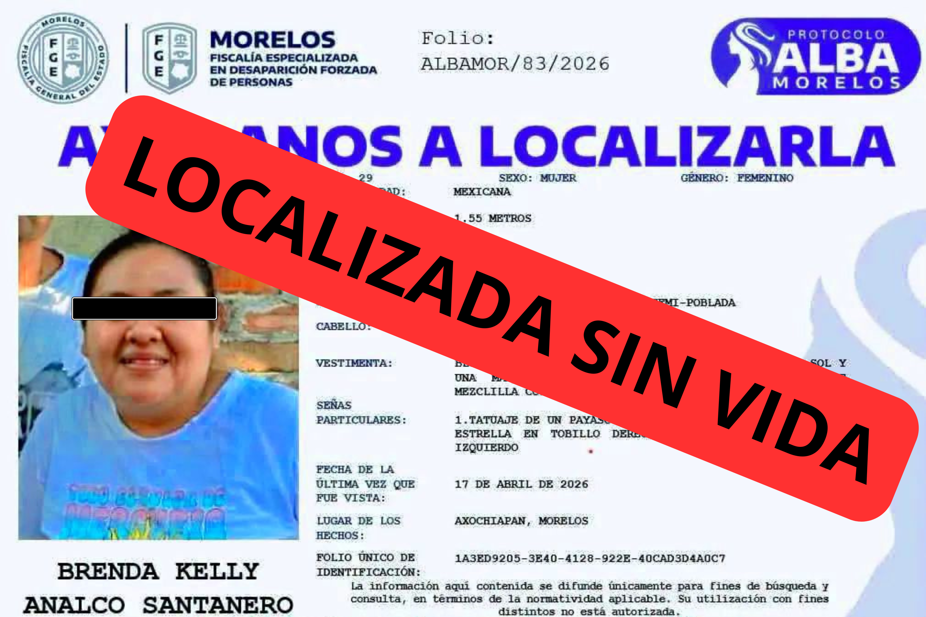 Brenda salió a buscar trabajo y terminó asesinada en Morelos