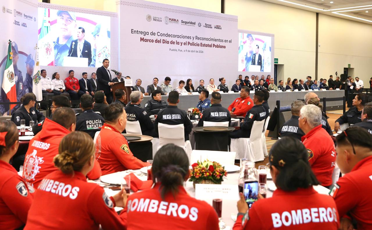 Gobierno de Puebla reconoce y dignifica valor policial