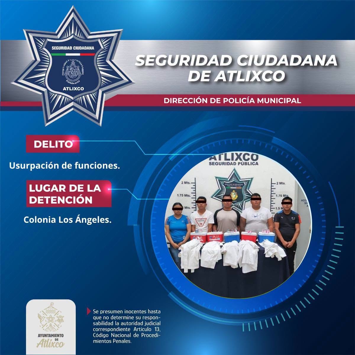 Detienen a falso personal de Salud en Atlixco