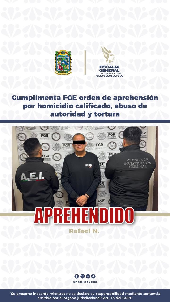 Detienen a Rafael “N” en Estados Unidos por tortura y homicidio en Tehuacán
