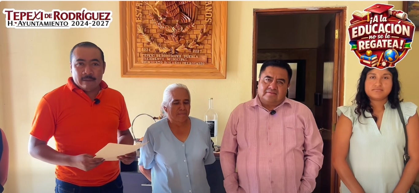 Reafirma edil de Tepexi  su compromiso con el        sector educativo